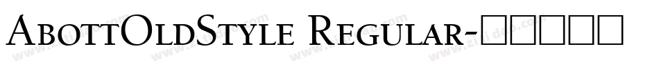 AbottOldStyle Regular字体转换